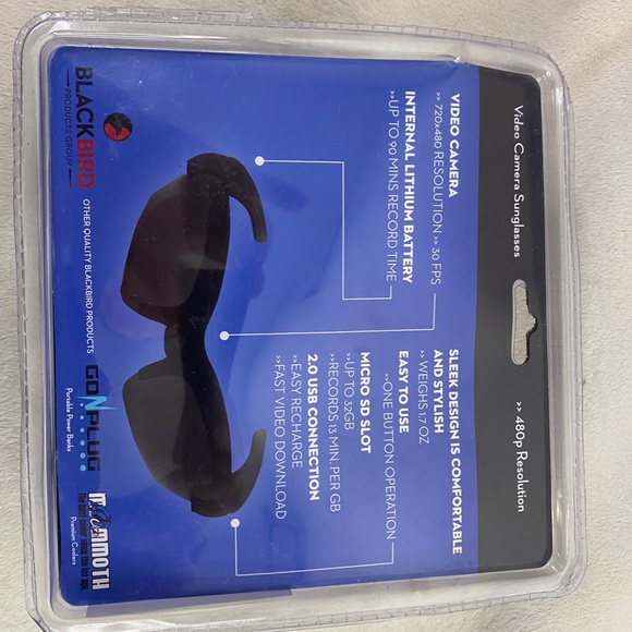 POV Video Camera Sunglasses PRO-H1524 - New In Sealed Package - Picture 6 of 9